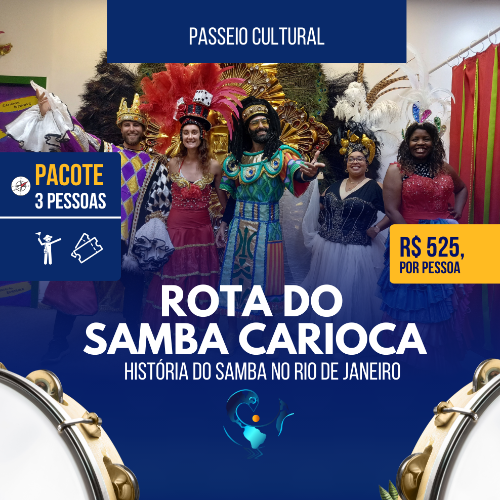 Rota do Samba Carioca - 3 Pessoas